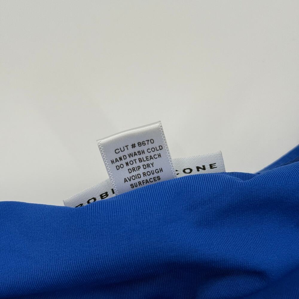 Robin Piccone Olivia Bikini Bottoms Size Large NEW Hipster Knot Blue Swim NWOT - Picture 5 of 11